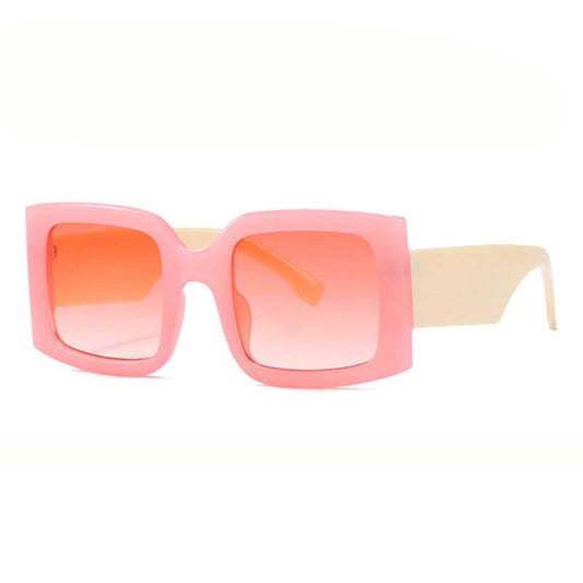 OVERSIZED RECTANGLE FRAME SUNGLASSES